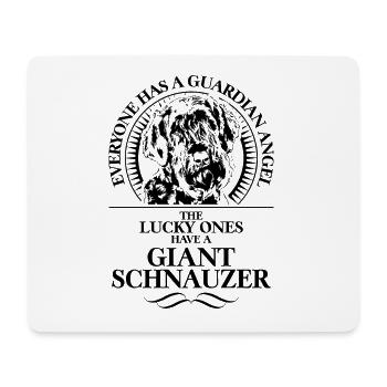 GIANT SCHNAUZER Guardian Angel Hund Hunde Wilsigns - Mousepad (Querformat) - Weiß - Vorne