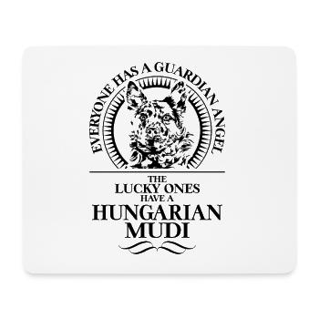 HONGROIS MUDI Ange gardien disant Wilsigns - Tapis de souris (format paysage) - blanc - Devant