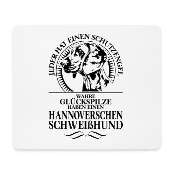 HANNOVERSCHER SCHWEISSHUND Schutzengel Wilsigns - Mousepad (Querformat) - Weiß - Vorne