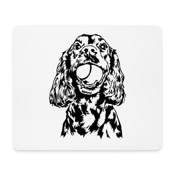 Cocker Spaniel Dog Dog Wilsigns - Mouse Pad (horizontal) - white - Front