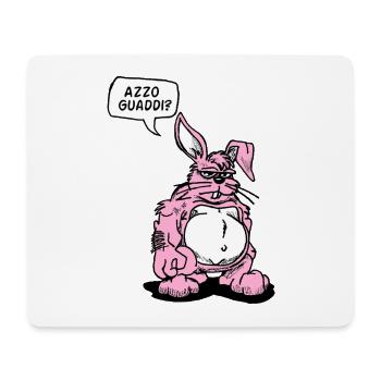 Ironic Cartoon Rabbit - Mouse Pad (horizontal) - white - Front