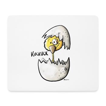 Kuckucksei - Mousepad (Querformat) - Weiß - Vorne