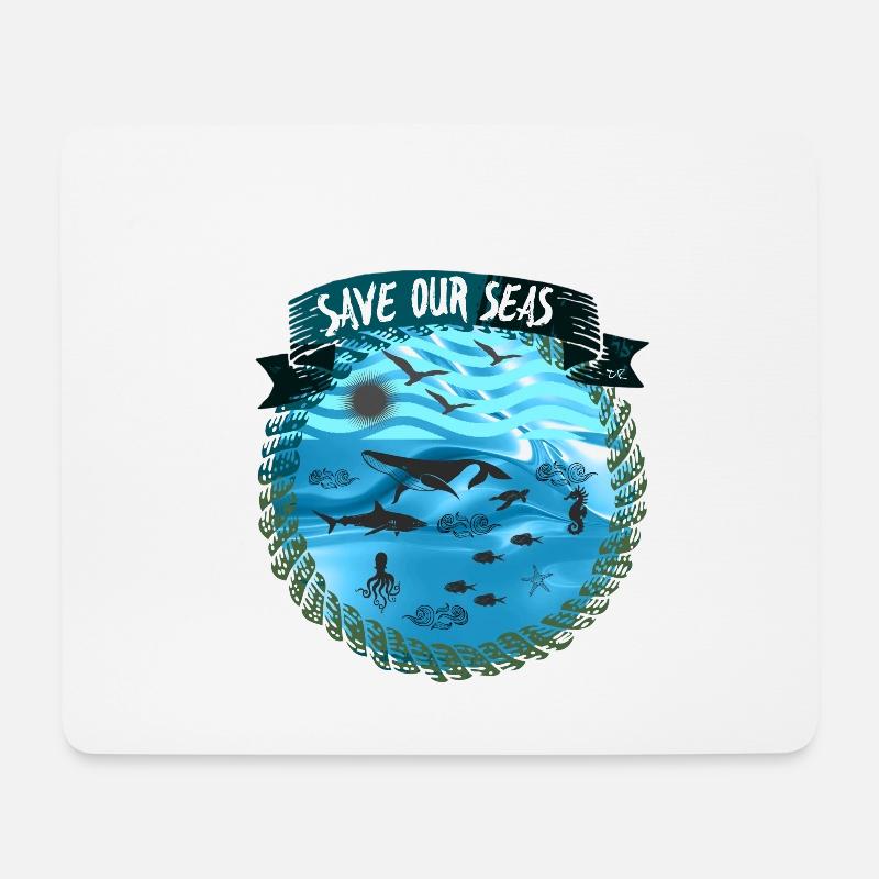 Mather Natur 🐢 - Mousepad (Querformat) - Weiß