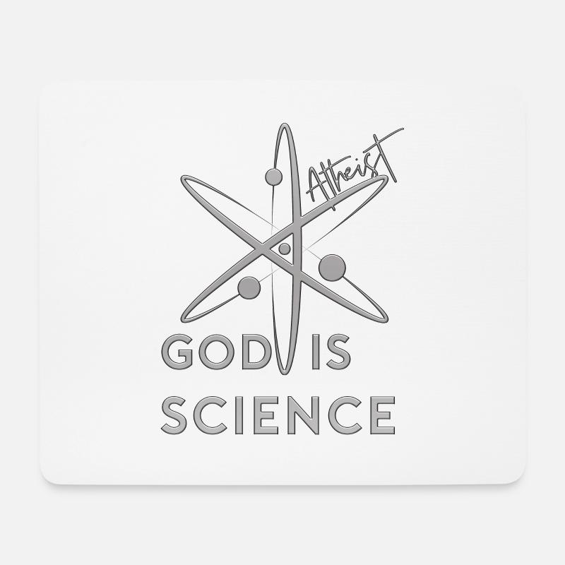God is science - Mouse Pad (horizontal) - white