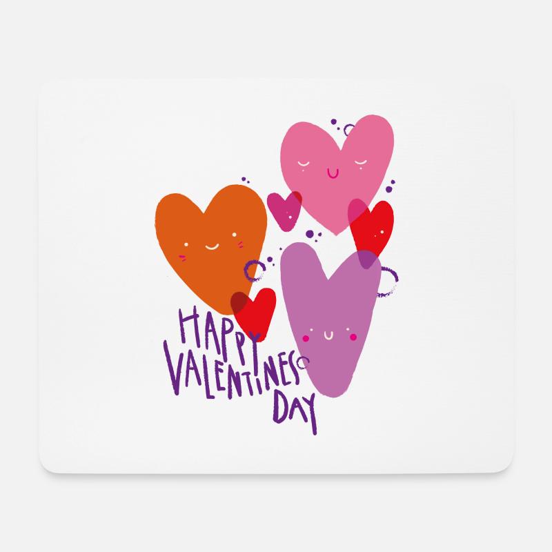 Love white - Mousepad (Querformat) - Weiß