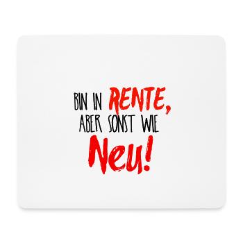Rente/Geschenk - Mousepad (Querformat) - Weiß - Vorne