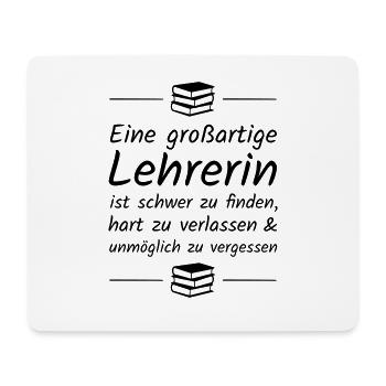 A great teacher is hard to find - Mouse Pad (horizontal) - white - Front