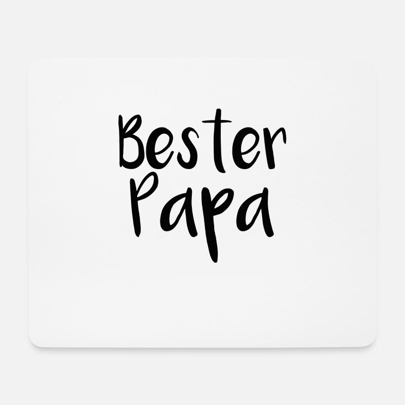 Bester Papa - Mousepad (Querformat) - Weiß