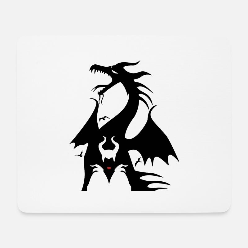 Bösartig - Mousepad (Querformat) - Weiß
