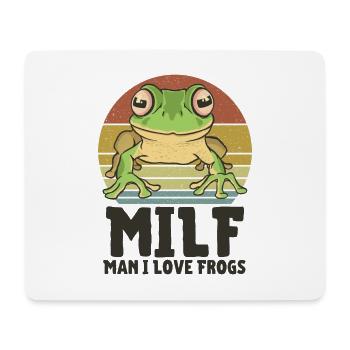 Grenouille - Tapis de souris (format paysage) - blanc - Devant
