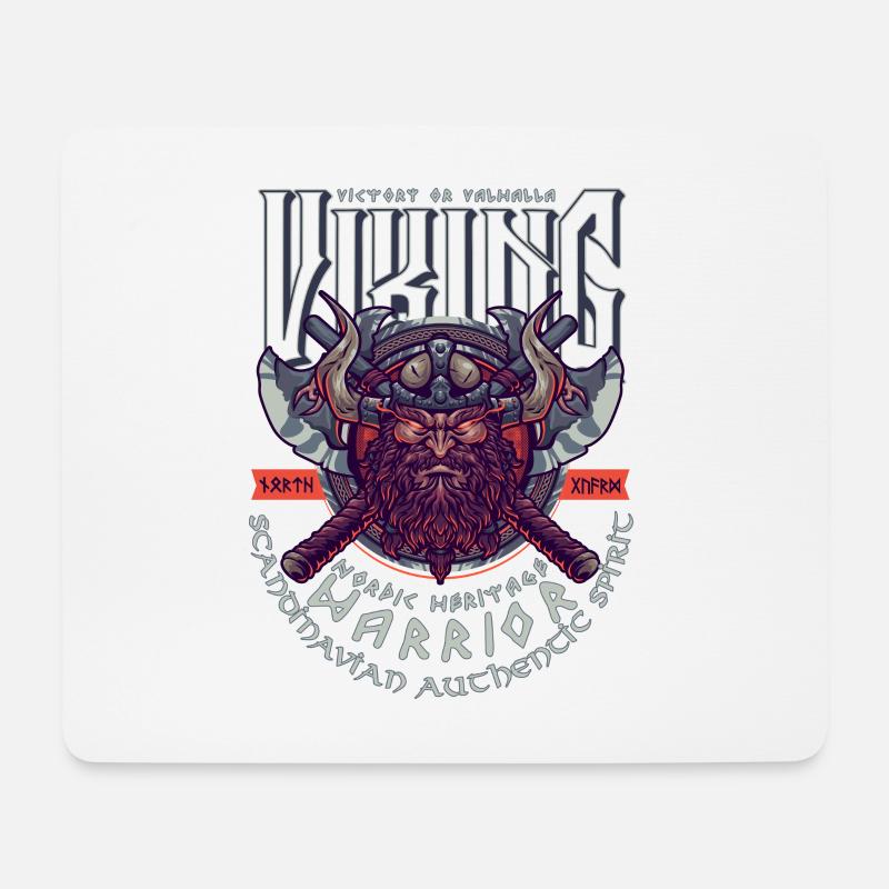 VIKING, VICTORY OR VALHALLA! - Mouse Pad (horizontal) - white