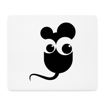 Maus - Mousepad (Querformat) - Weiß - Vorne