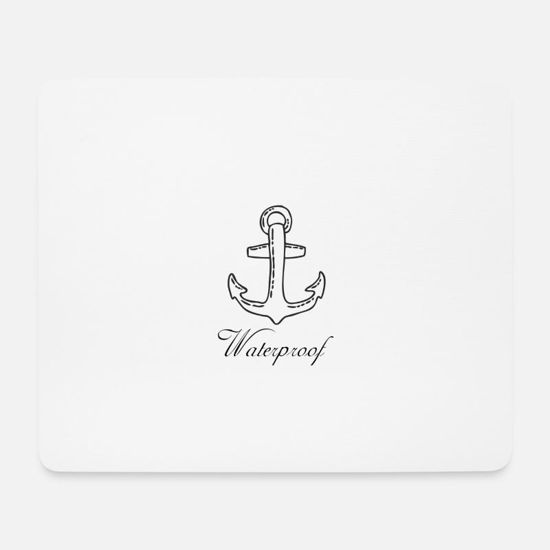 Wasserabweisend - Mousepad (Querformat) - Weiß
