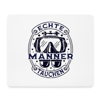 Scuba Diving Tauchbrille Taucher Tauchen - Mousepad (Querformat) - Weiß - Vorne