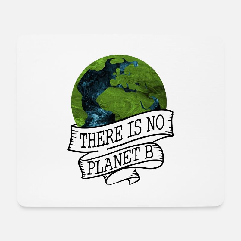 NO PLANET B - Mousepad (Querformat) - Weiß