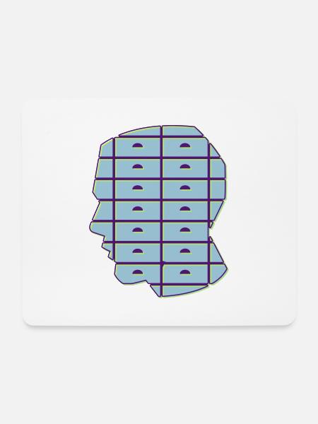 Schubladendenken aufgeben! - Mousepad (Querformat) - Weiß