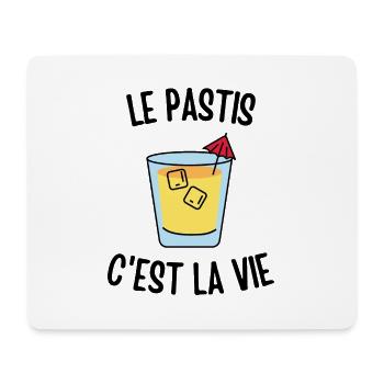 Le pastis c'est la vie - Tapis de souris (format paysage) - blanc - Devant