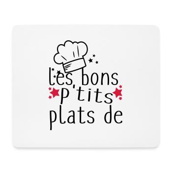 les bons petits plats - Tapis de souris (format paysage) - blanc - Devant
