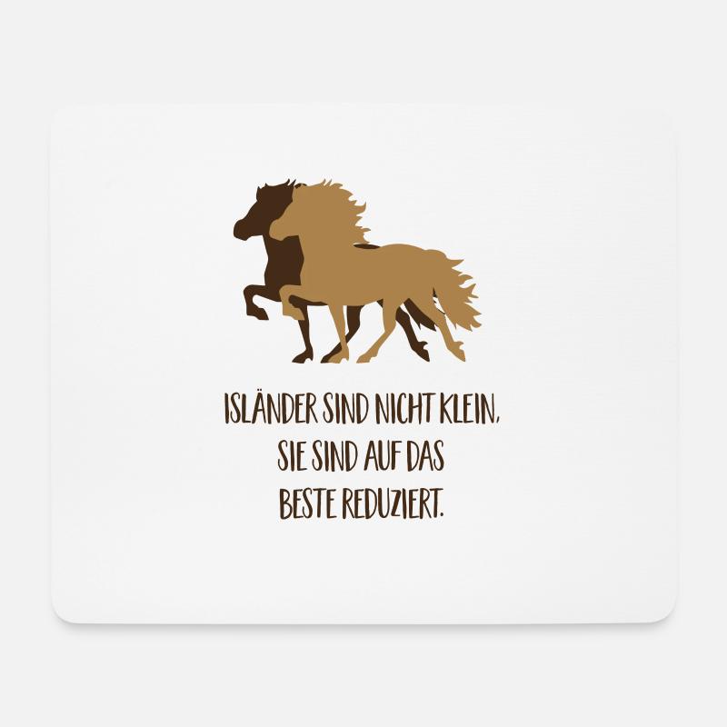 isländer - Mousepad (Querformat) - Weiß