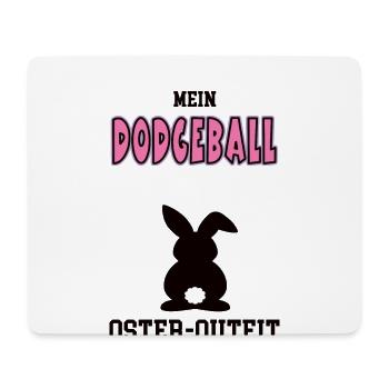 Dodgeball Spielerin Dodgeballerin Oster Geschenk - Mousepad (Querformat) - Weiß - Vorne