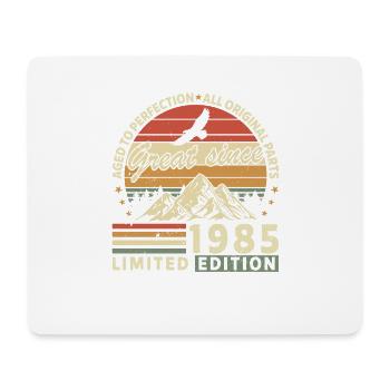 39 Jahre großartig seit 1985 limitierte Auflage - Mousepad (Querformat) - Weiß - Vorne