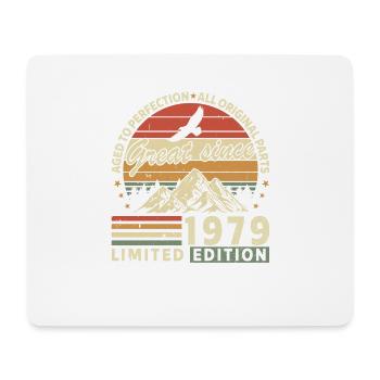 45 Jahre großartig seit 1979 limitierte Auflage - Mousepad (Querformat) - Weiß - Vorne