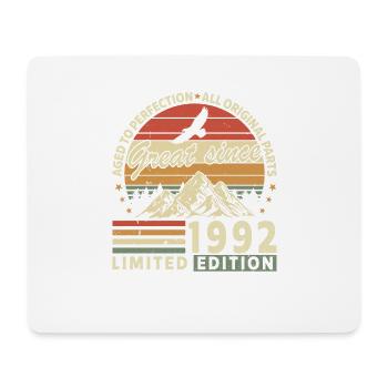 32 Years great since 1992 limited edition - Mouse Pad (horizontal) - white - Front
