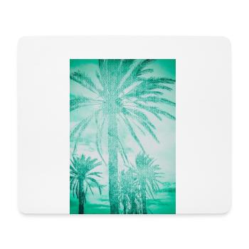 Palm Beach - Tapis de souris (format paysage) - blanc - Devant
