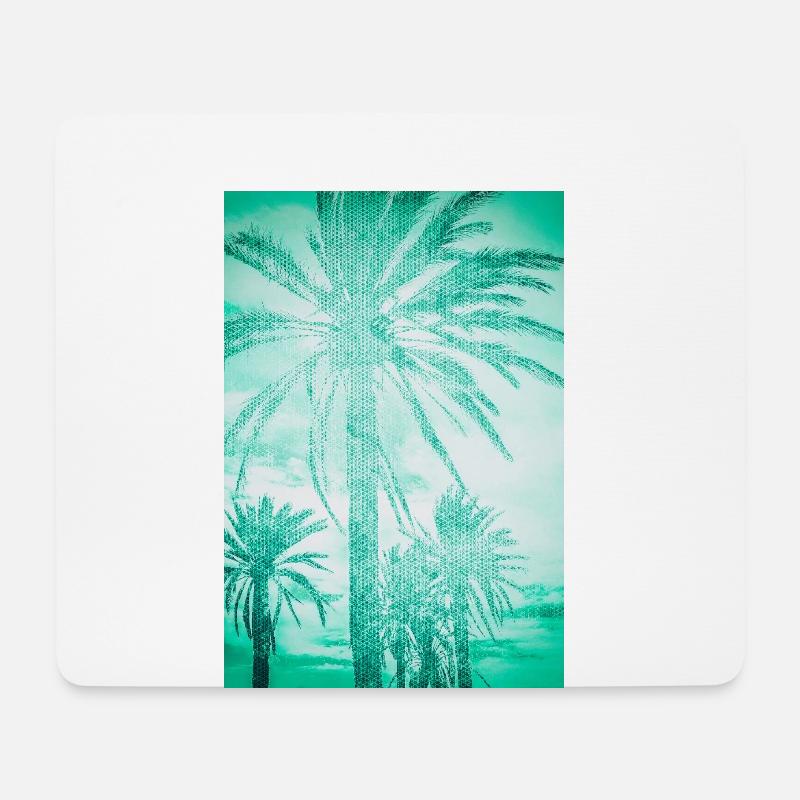 PalmBeach - Mousepad (Querformat) - Weiß