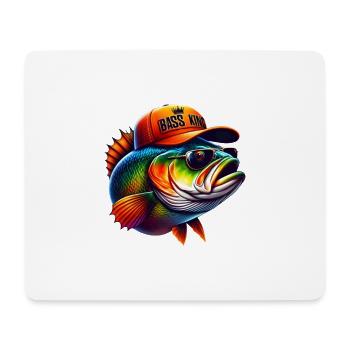 striped bass king - Mouse Pad (horizontal) - white - Front