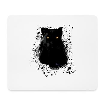 black panther,panther,katze,emo,punk,graffiti - Mousepad (Querformat) - Weiß - Vorne