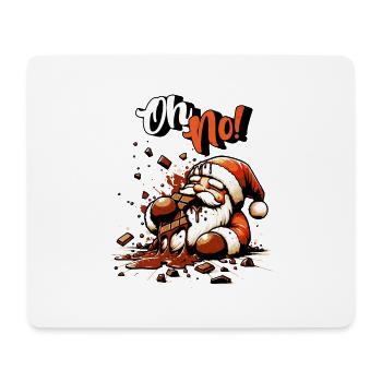 Oh No! Schöne Bescherung für Schokoladen- Fans - Mousepad (Querformat) - Weiß - Vorne