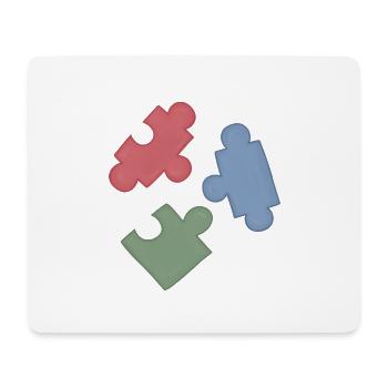 Puzzle Colors Puzzle Group of Three - Mouse Pad (horizontal) - white - Front