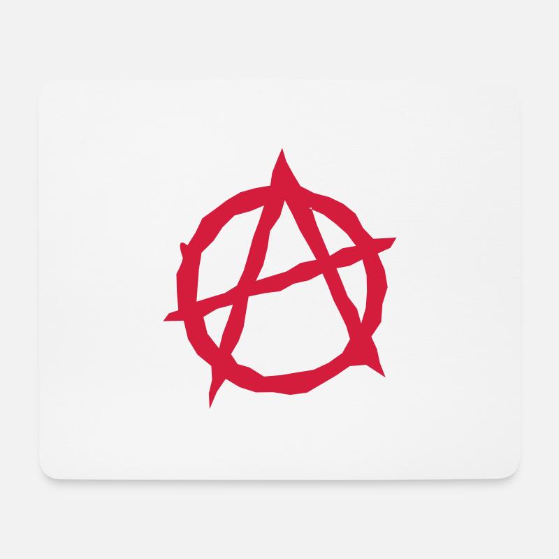 Anarchie - Mousepad (Querformat) - Weiß