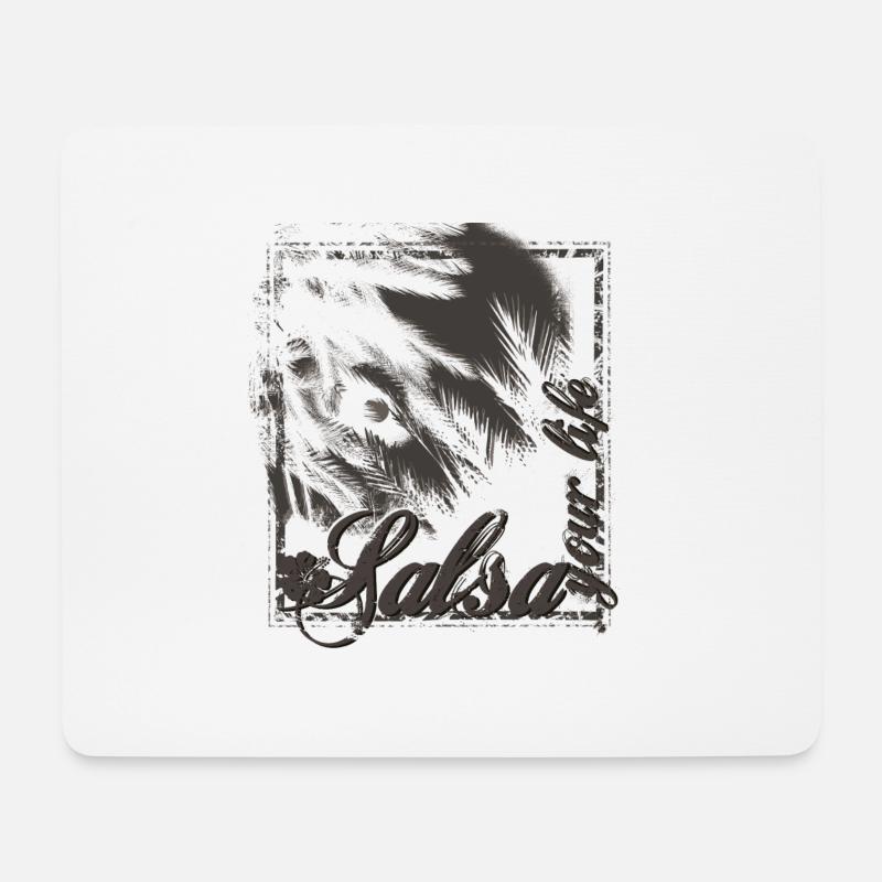 salsa - Mousepad (Querformat) - Weiß