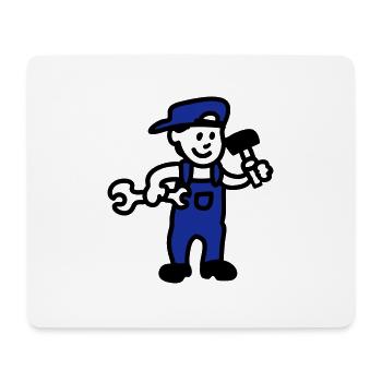 Handwerker - Mousepad (Querformat) - Weiß - Vorne