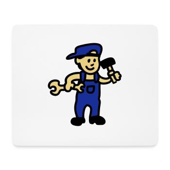 Handwerker 3 - Mousepad (Querformat) - Weiß - Vorne