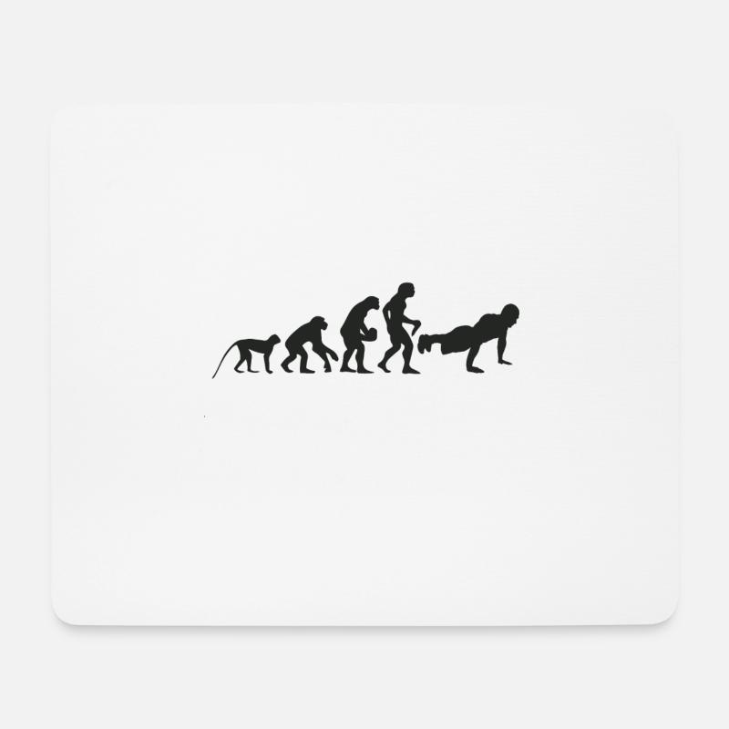 Evolution Fitness - Mouse Pad (horizontal) - white