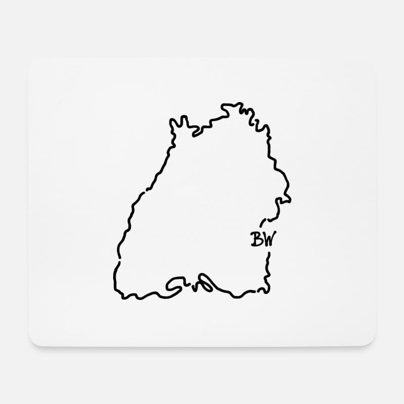 Baden-Württemberg - Mousepad (Querformat) - Weiß