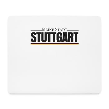 Meine Stadt Stuttgart, Heimweh, Heimat, Liebe, - Mousepad (Querformat) - Weiß - Vorne