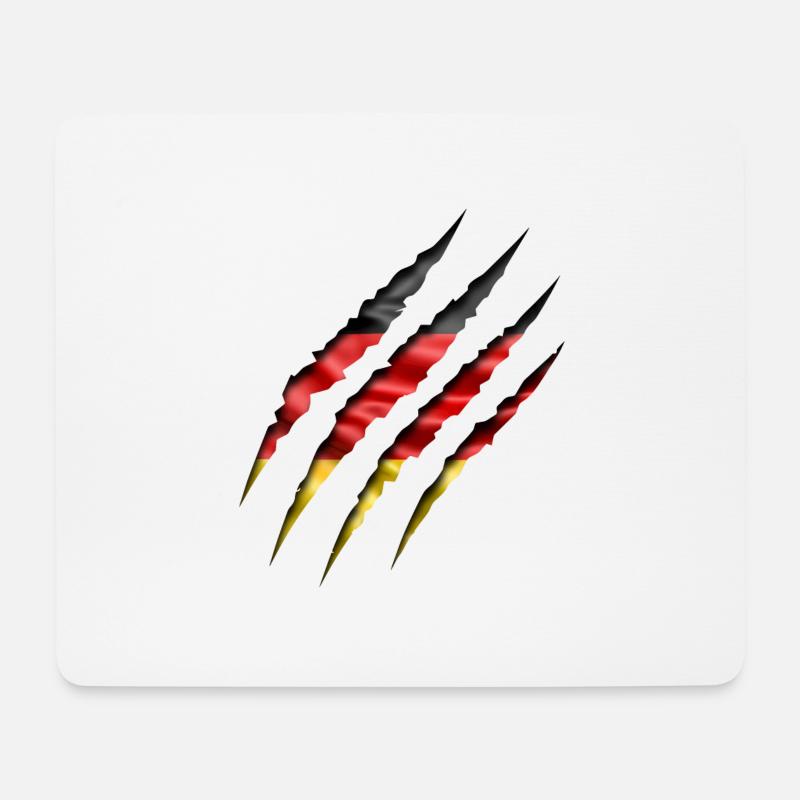 Deutschland Kralle - Mousepad (Querformat) - Weiß