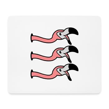 3 amis équipe équipe fête trou mur rire bouche au - Tapis de souris (format paysage) - blanc - Devant