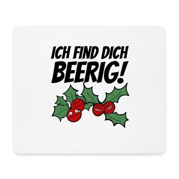 Obst Himbeere Kirsche Beeren Beere Witzig Lustig - Mousepad (Querformat) - Weiß - Vorne