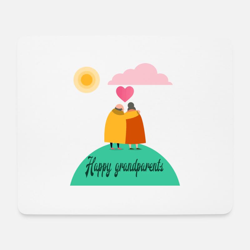 Großeltern - Mousepad (Querformat) - Weiß