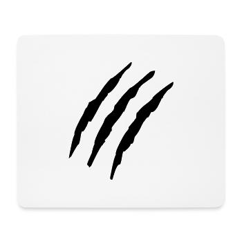 claw_marks_f1 - Tapis de souris (format paysage) - blanc - Devant