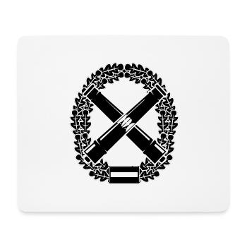 artillerie - Tapis de souris (format paysage) - blanc - Devant