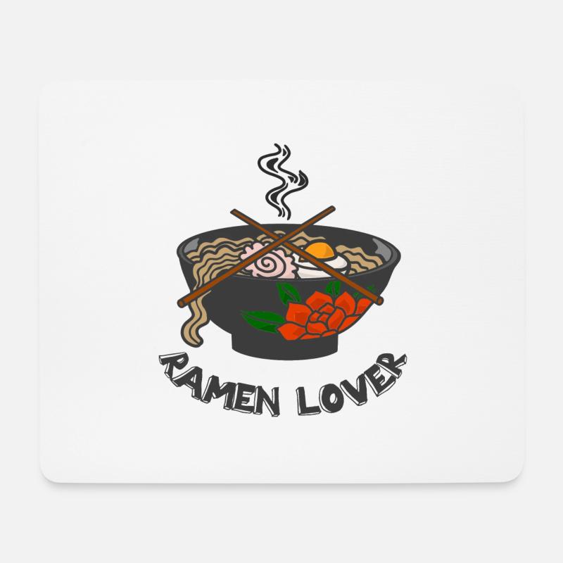 Ramen Lover - Mousepad (Querformat) - Weiß