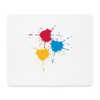 3 basic colors - Splash - V3 - Mouse Pad (horizontal) - white - Front
