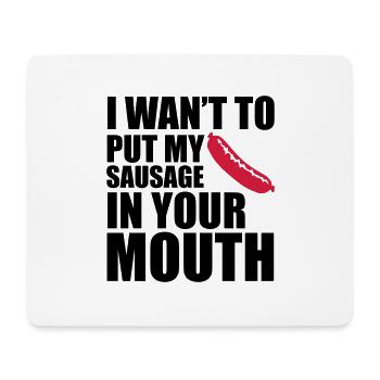 Sausage - Mouse Pad (horizontal) - white - Front