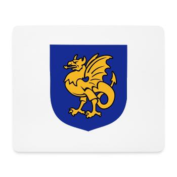 Fantasy-Kreatur Greif Zeichnung Bornholm - Mousepad (Querformat) - Weiß - Vorne